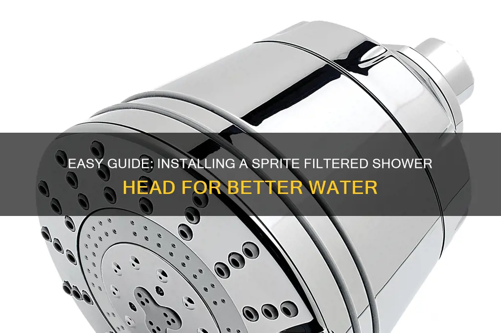 how to install sprite filtered shower head