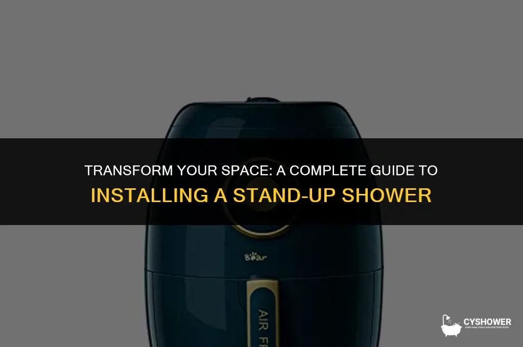 how to install stand up shower from studs to finish