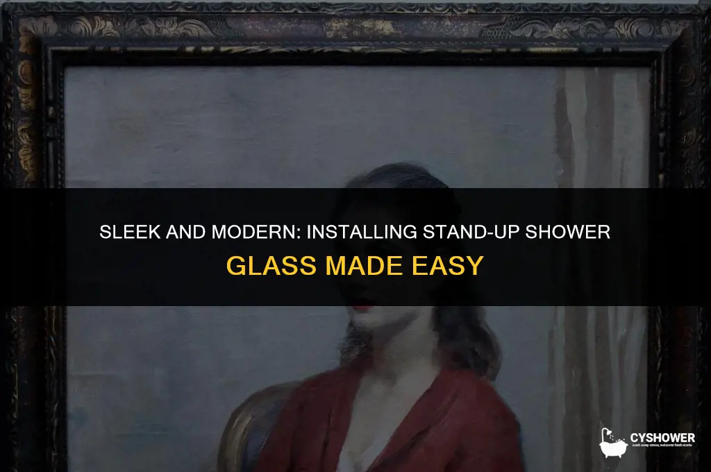 how to install stand up shower glass