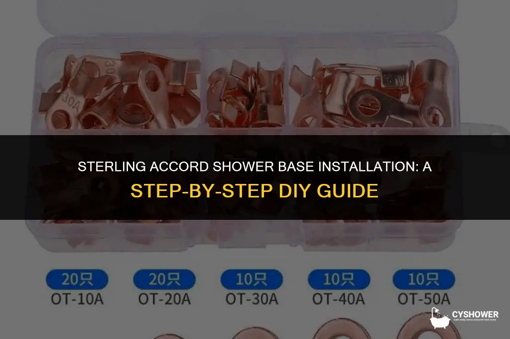 how to install sterling accord shower base