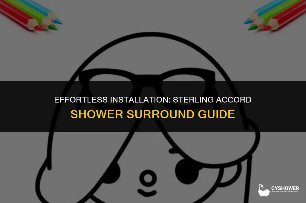 how to install sterling accord shower surround