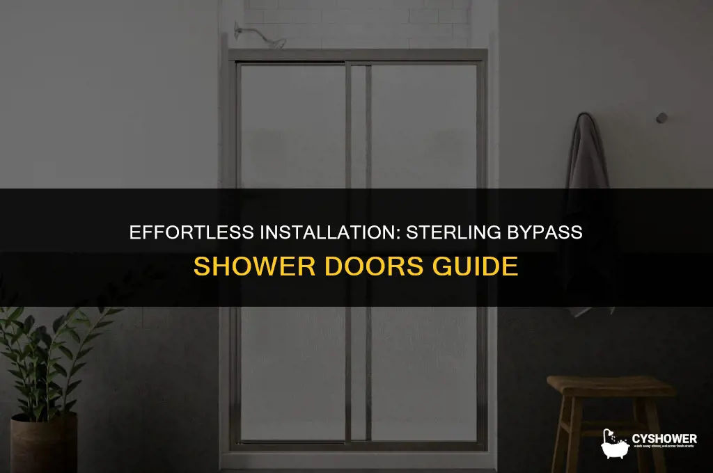 how to install sterling bypass shower doors