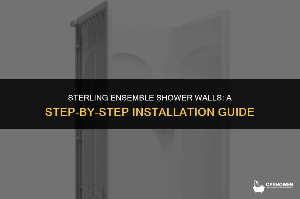 how to install sterling ensemble shower walls