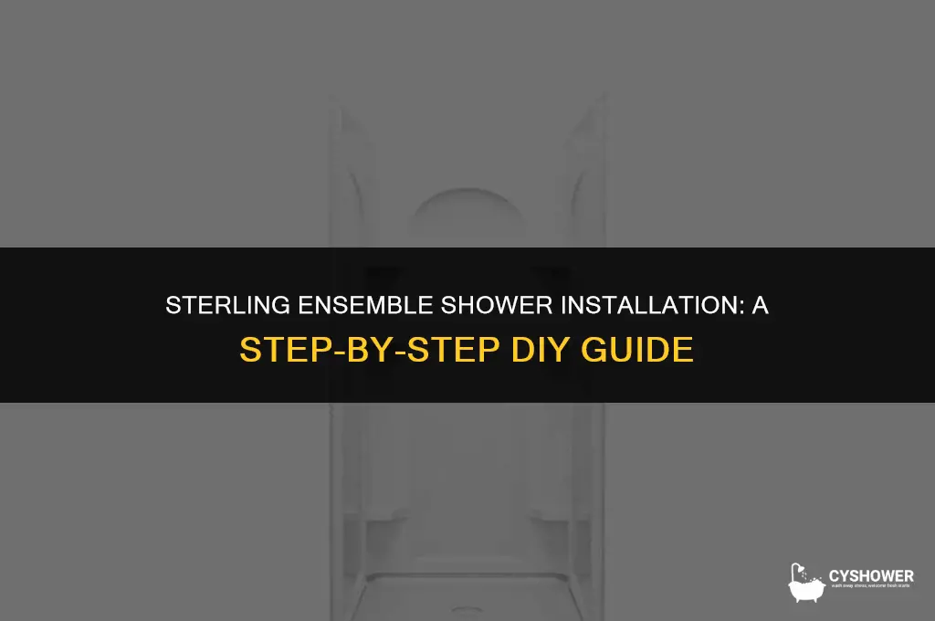 how to install sterling ensemble shower