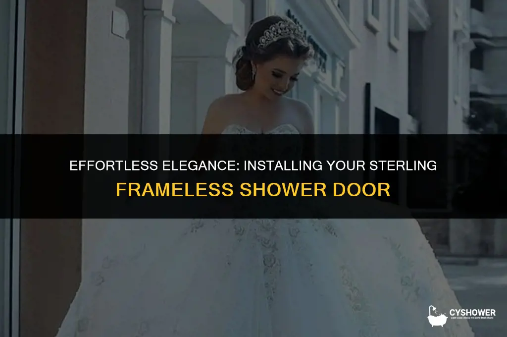 how to install sterling frameless shower door