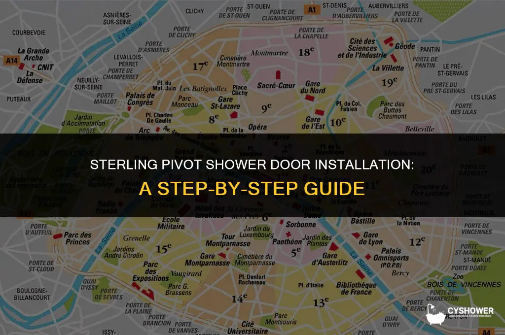 how to install sterling pivot shower door