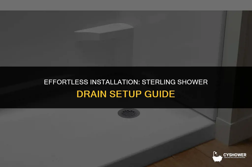 how to install sterling shower drain