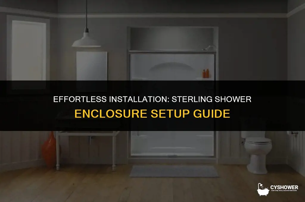 how to install sterling shower enclosure