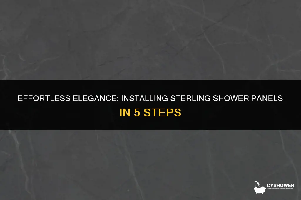 how to install sterling shower panels