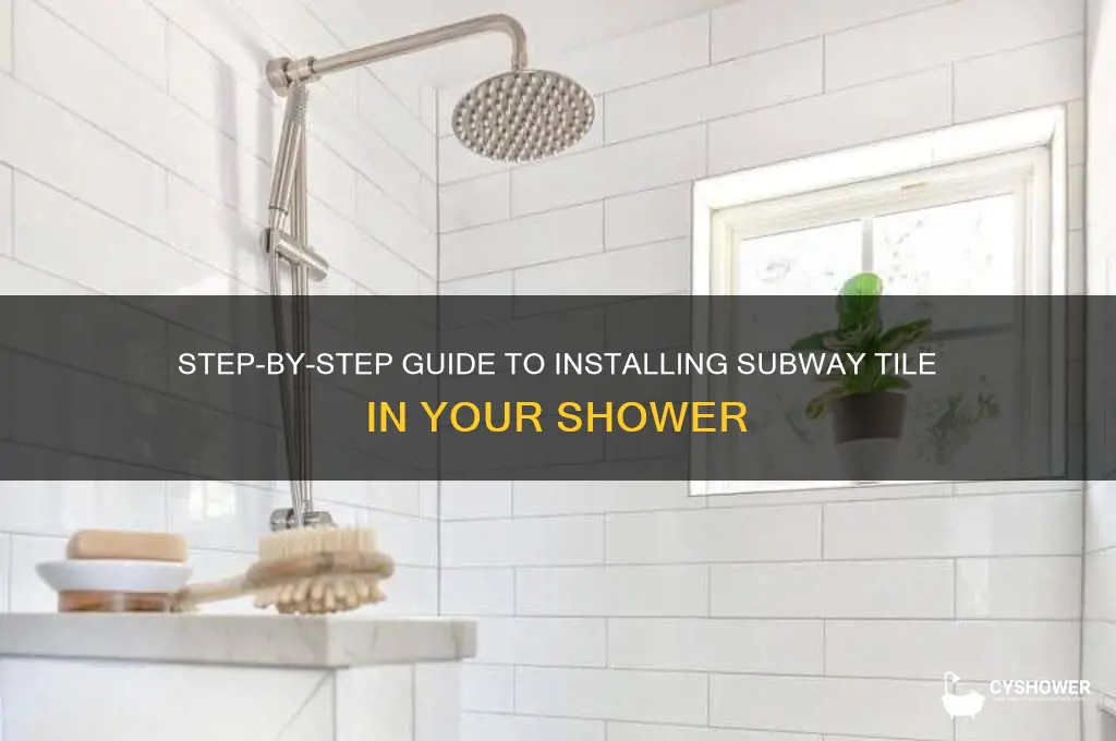 how to install subway tile in a shower