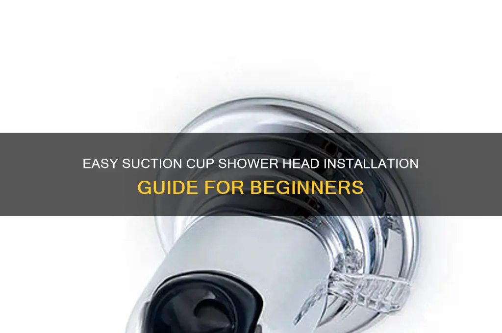 how to install suction cup shower head