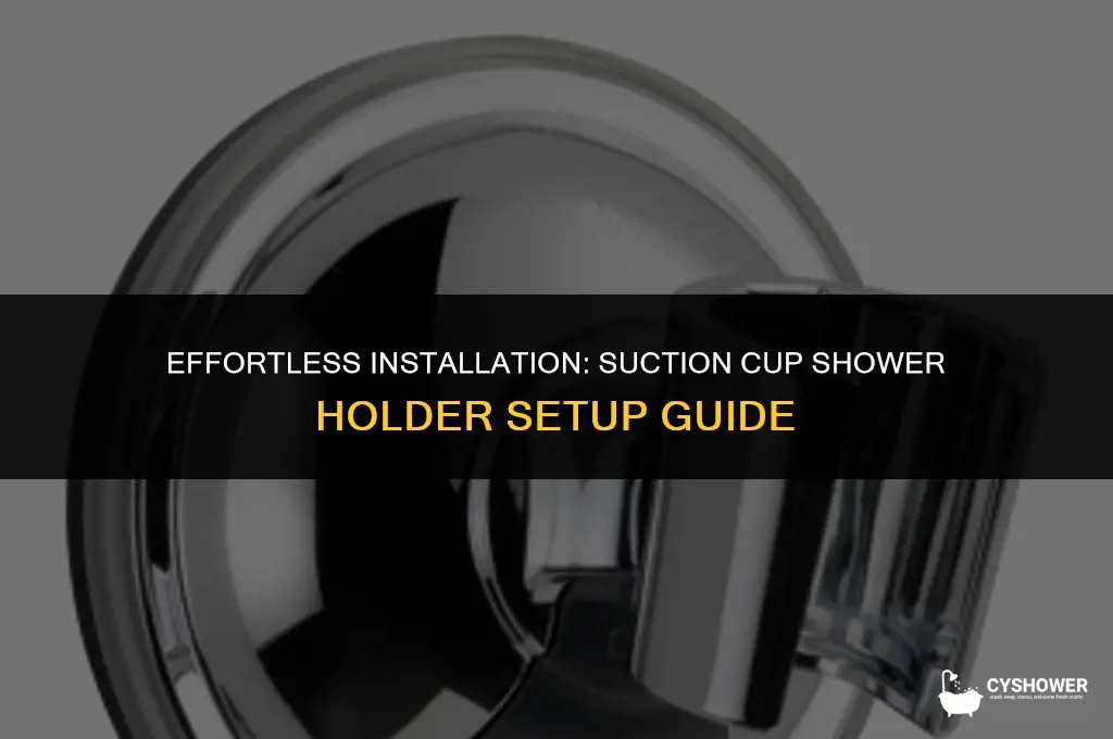 how to install suction cup shower holder