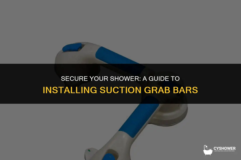 how to install suction grab bars in shower