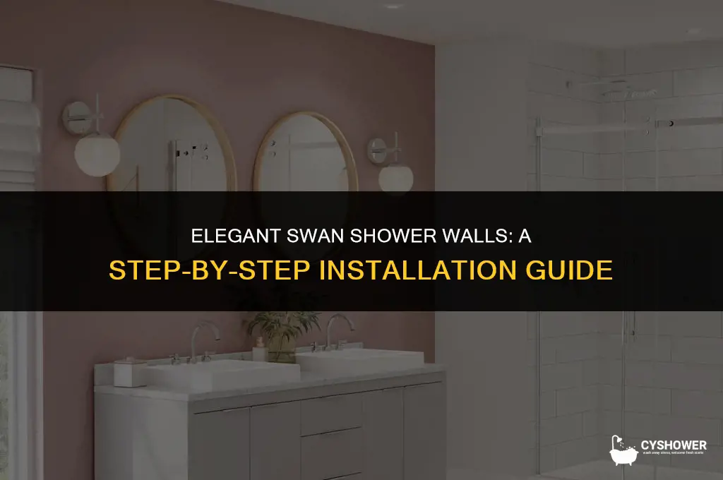 how to install swan shower walls