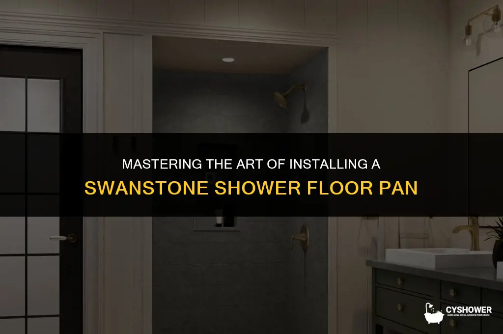 how to install swanstone shower floor pan