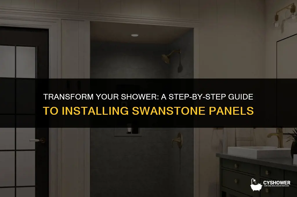 how to install swanstone shower panels