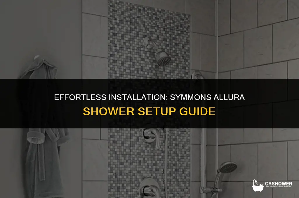 how to install symmons allura shower