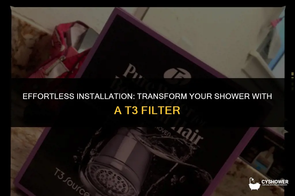 how to install t3 shower filter