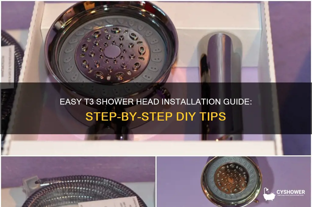 how to install t3 shower head