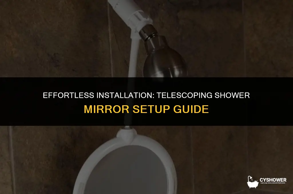 how to install telescoping shower mirror