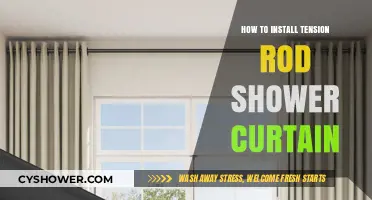 Effortless Elegance: Installing Your Tension Rod Shower Curtain