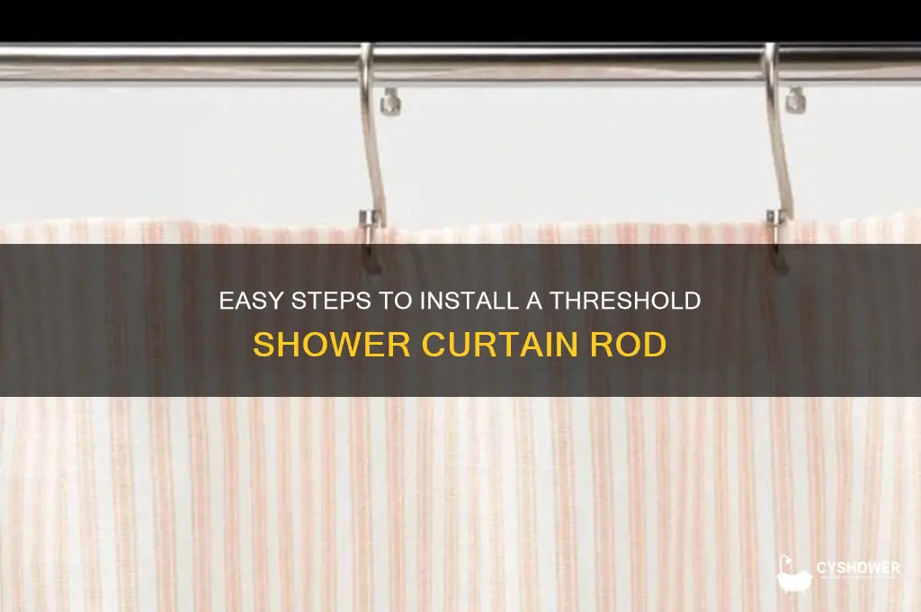 how to install threshold shower curtain rod