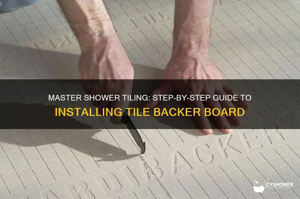 how to install tile backer board in a shower