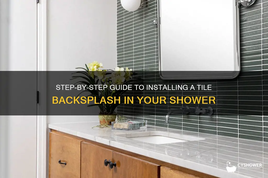 how to install tile backsplash in shower