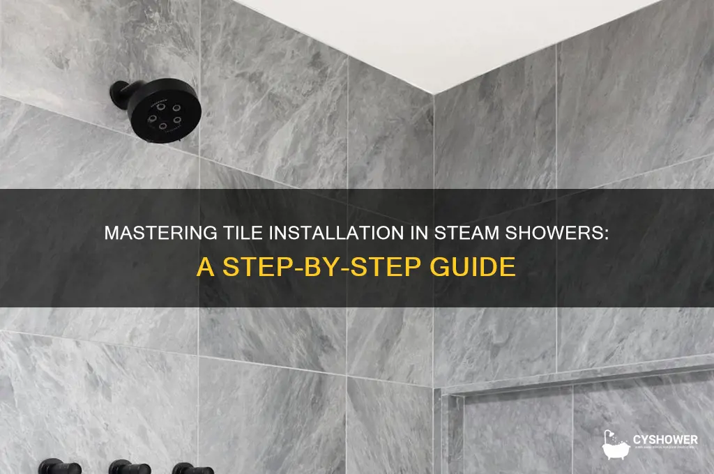 how to install tile in a steam shower