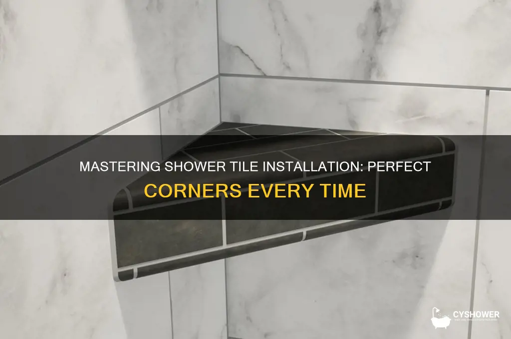 how to install tile in shower corners
