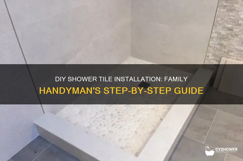 how to install tile in shower family handyman