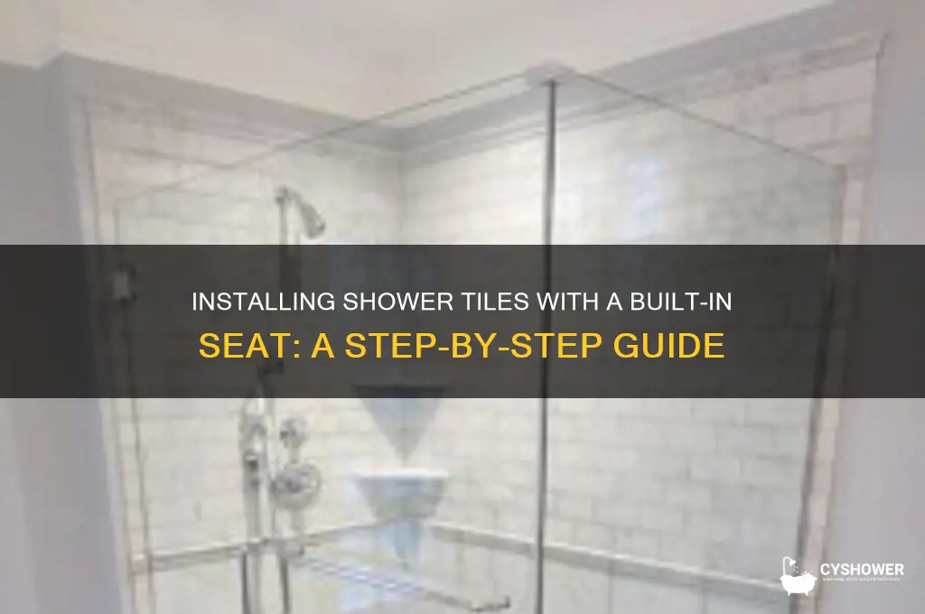 how to install tile in shower with seat