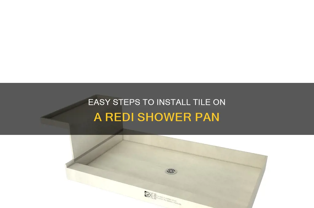 how to install tile on redi shower pan