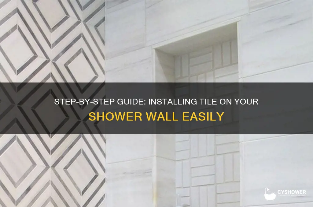how to install tile on shower wall