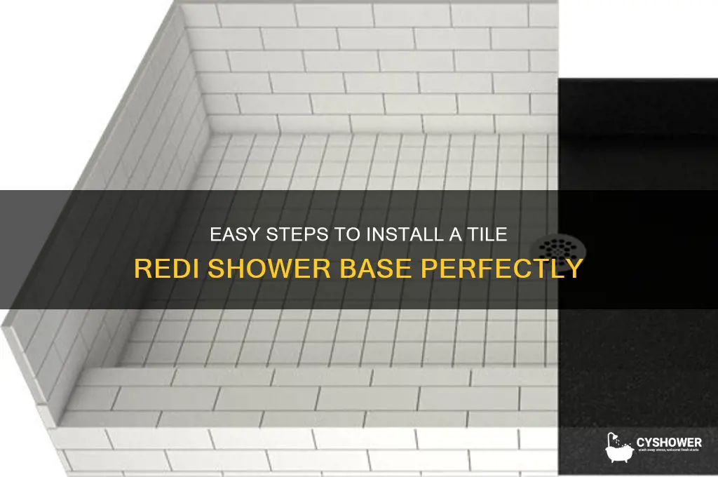 how to install tile redi shower base