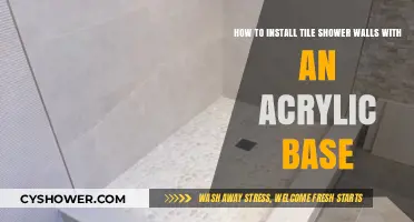 Easy Guide: Installing Tile Shower Walls with Acrylic Base