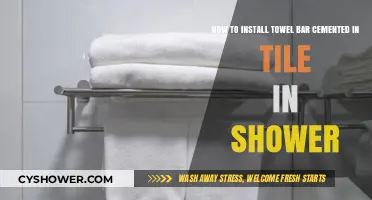 Installing a Cemented Towel Bar in Your Tiled Shower: A Step-by-Step Guide