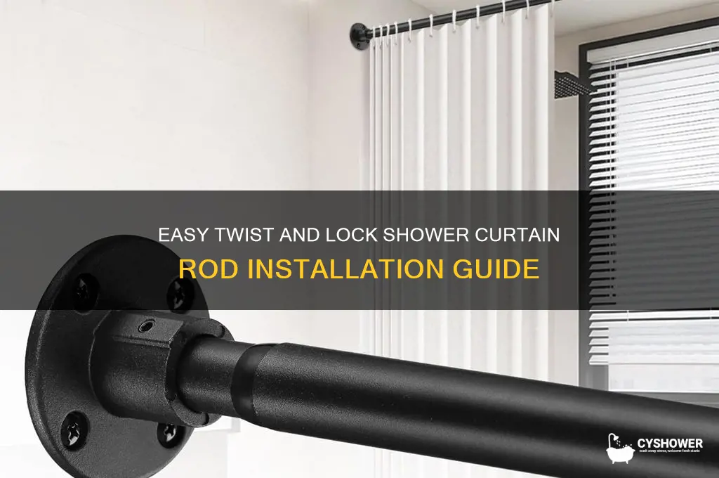 how to install twist and lock shower curtain rod