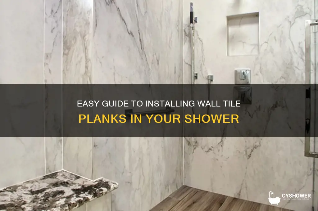 how to install wall tile planks in shower