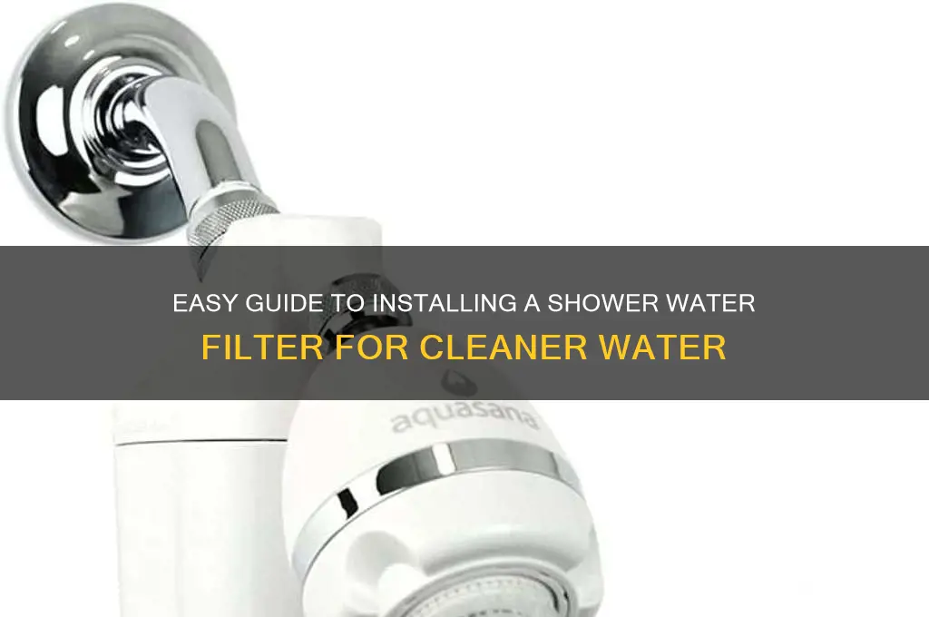 how to install water filter in shower