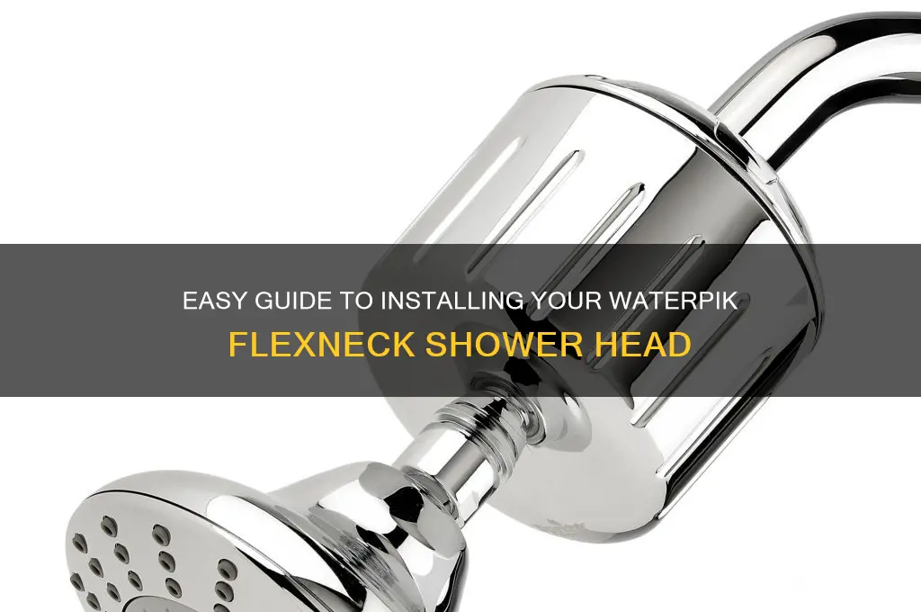 how to install water pik flexneck shower head