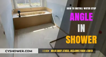 Easy Guide: Installing Water Stop Angles in Your Shower