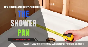 Installing Water Supply Lines Through Your Shower Pan: A Step-by-Step Guide