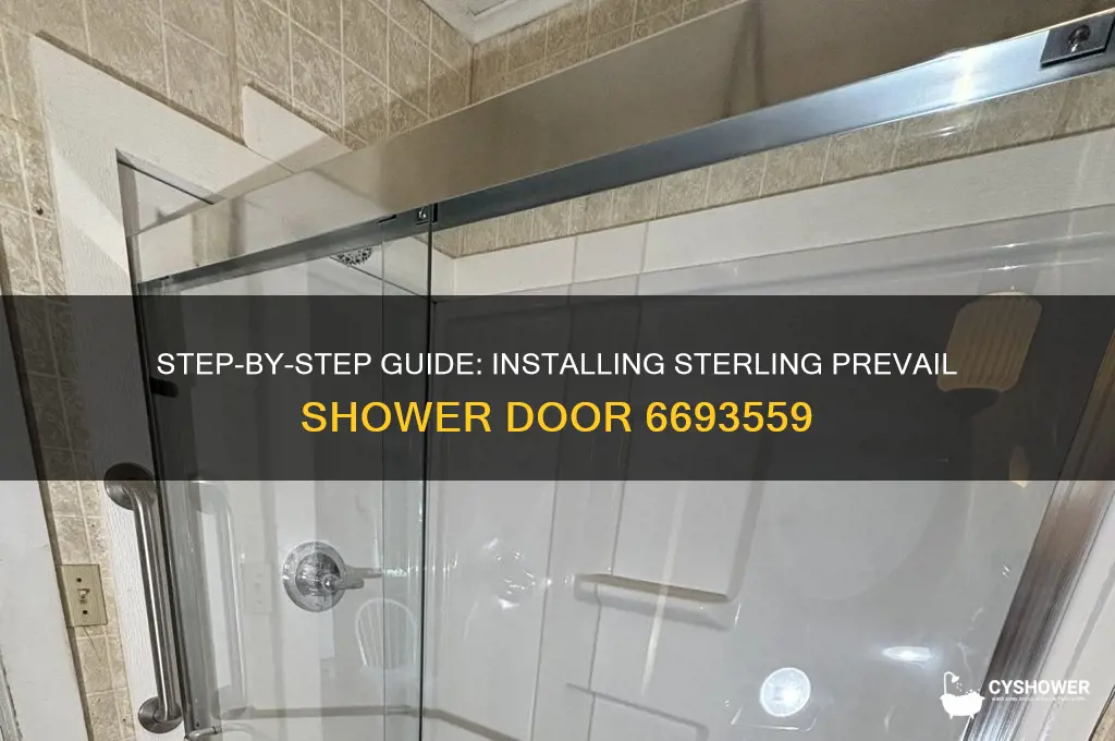 how to installa sterling prevail shower door 6693559