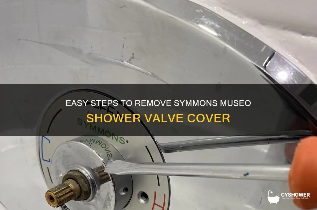 how to instructions to remove symmons museo shower valve cover