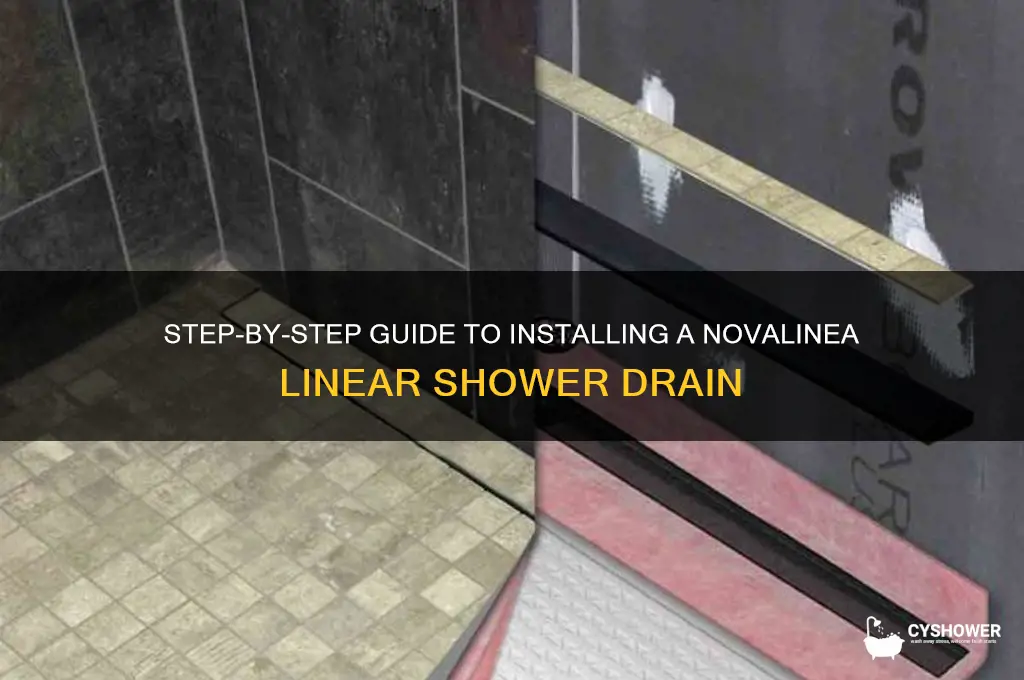 how to instsall novalinea linear shower drain