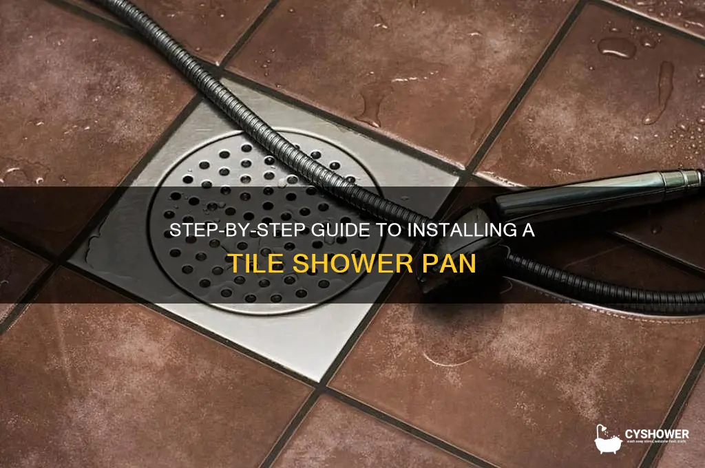 how to insy tall a tile shower pan