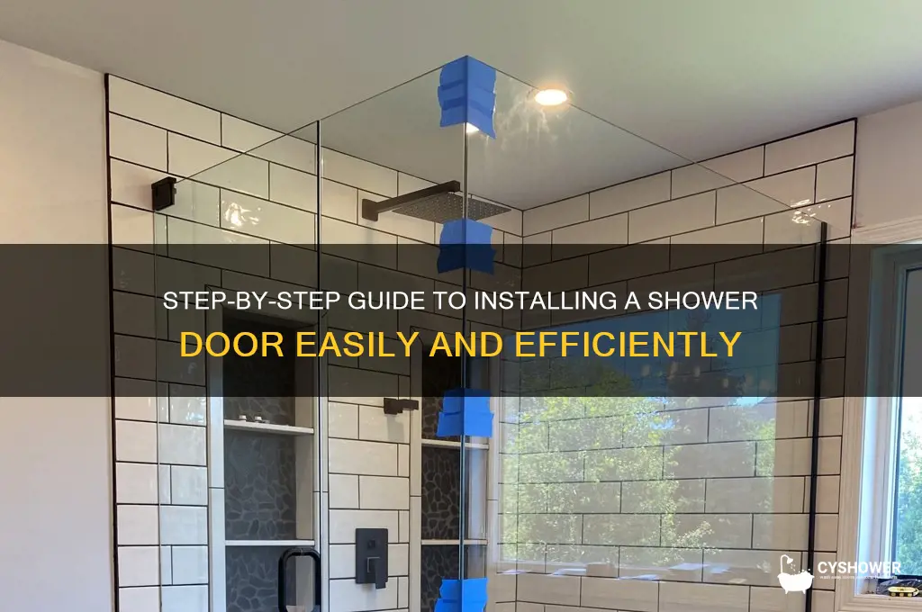 how to intall a shower door