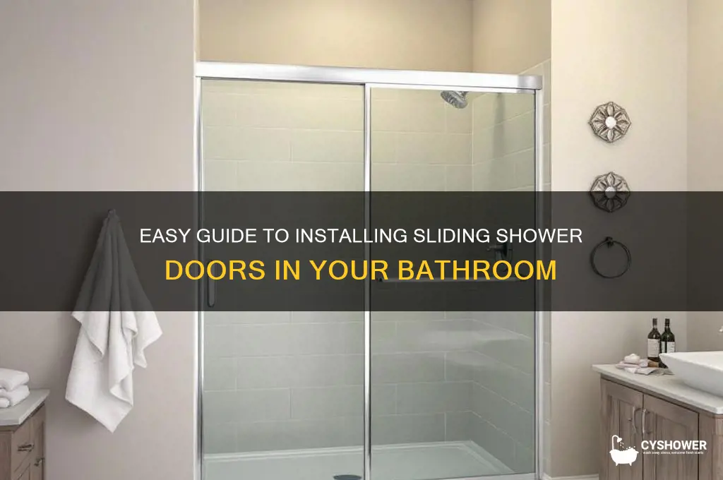 how to intall sliding shower doors