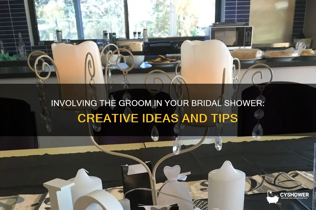 how to involve groom in bridal shower